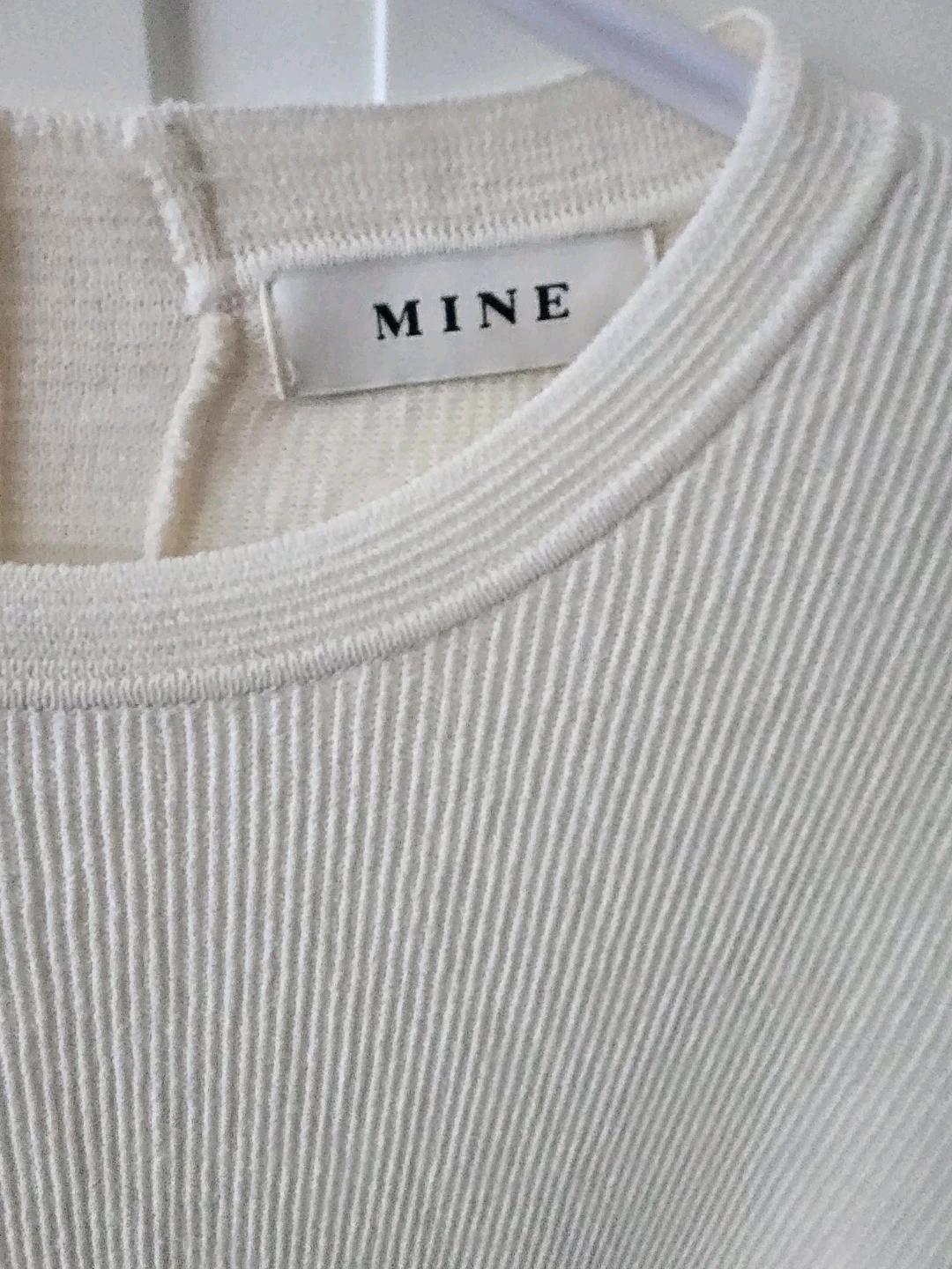 마인 MINE 아이보리 골지 니트 4