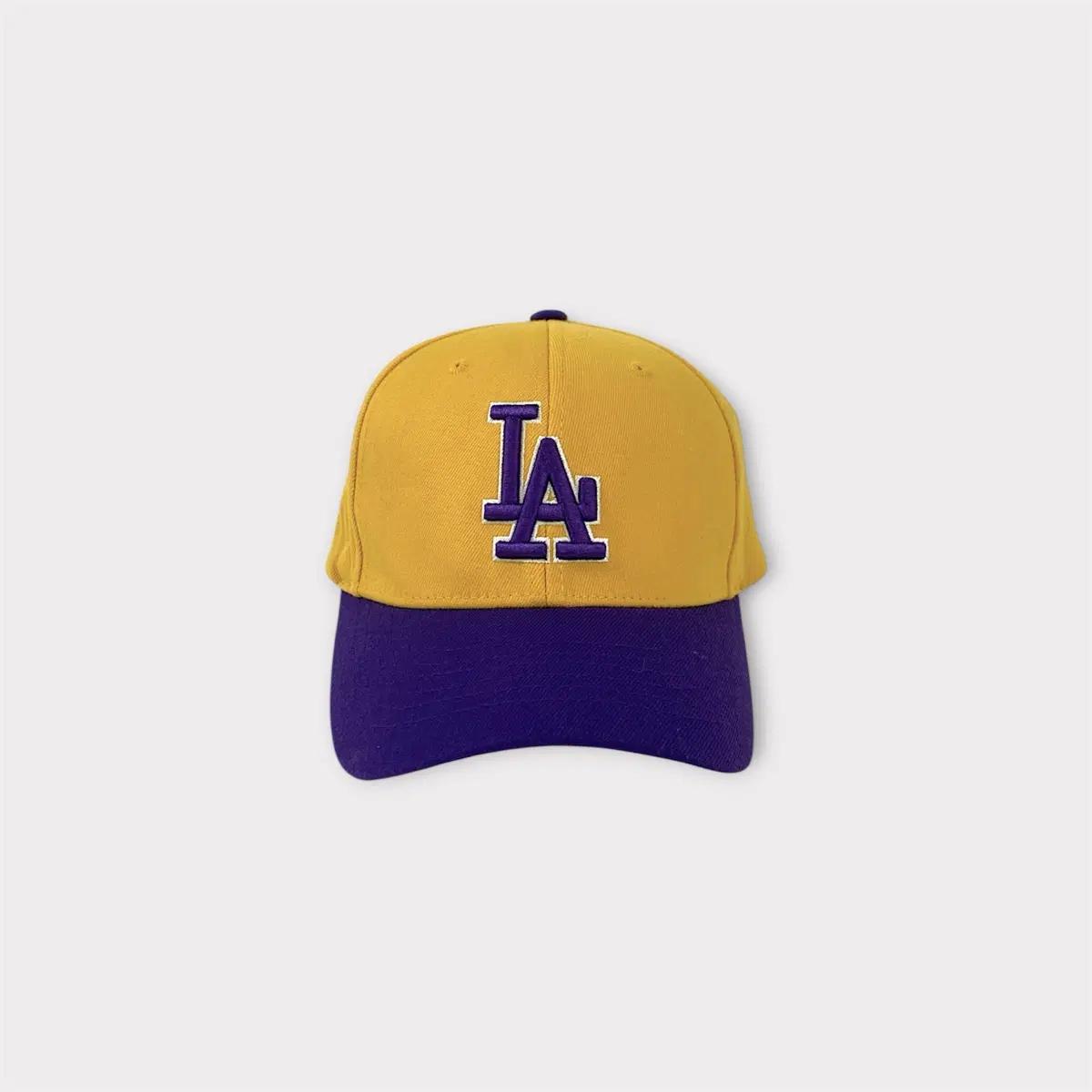MLB LA다저스 옐로우 퍼플 배색 볼캡 (1893) 2