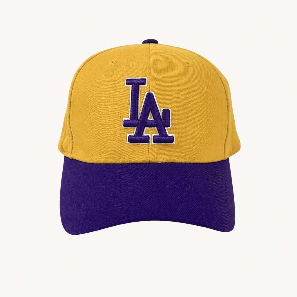 MLB LA다저스 옐로우 퍼플 배색 볼캡 (1893)