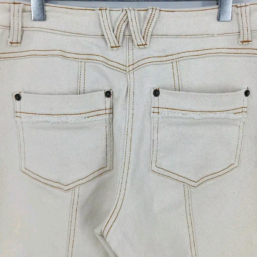 크레송 여성 스판 9부데님팬츠 오트베이지M (HU43756) 4