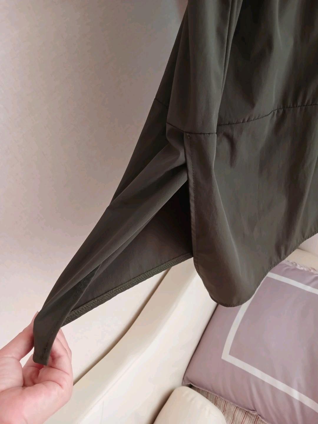 카키 퍼프소매 브이넥 롱 원피스  새상품 6