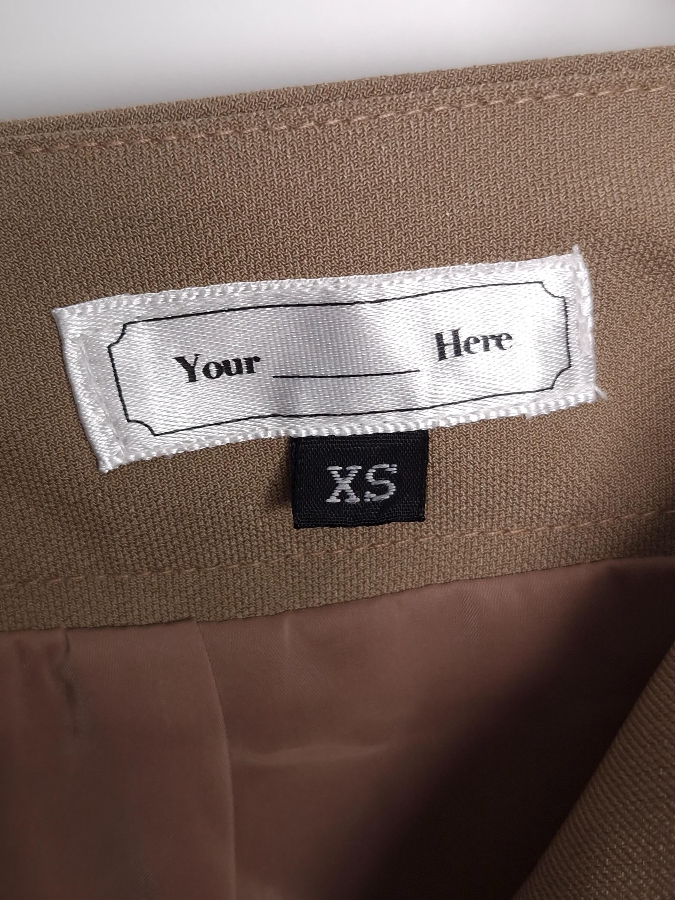 유어네임히얼 YOUR NAME HERE 베이지 롱 치마 XS [A910] 4