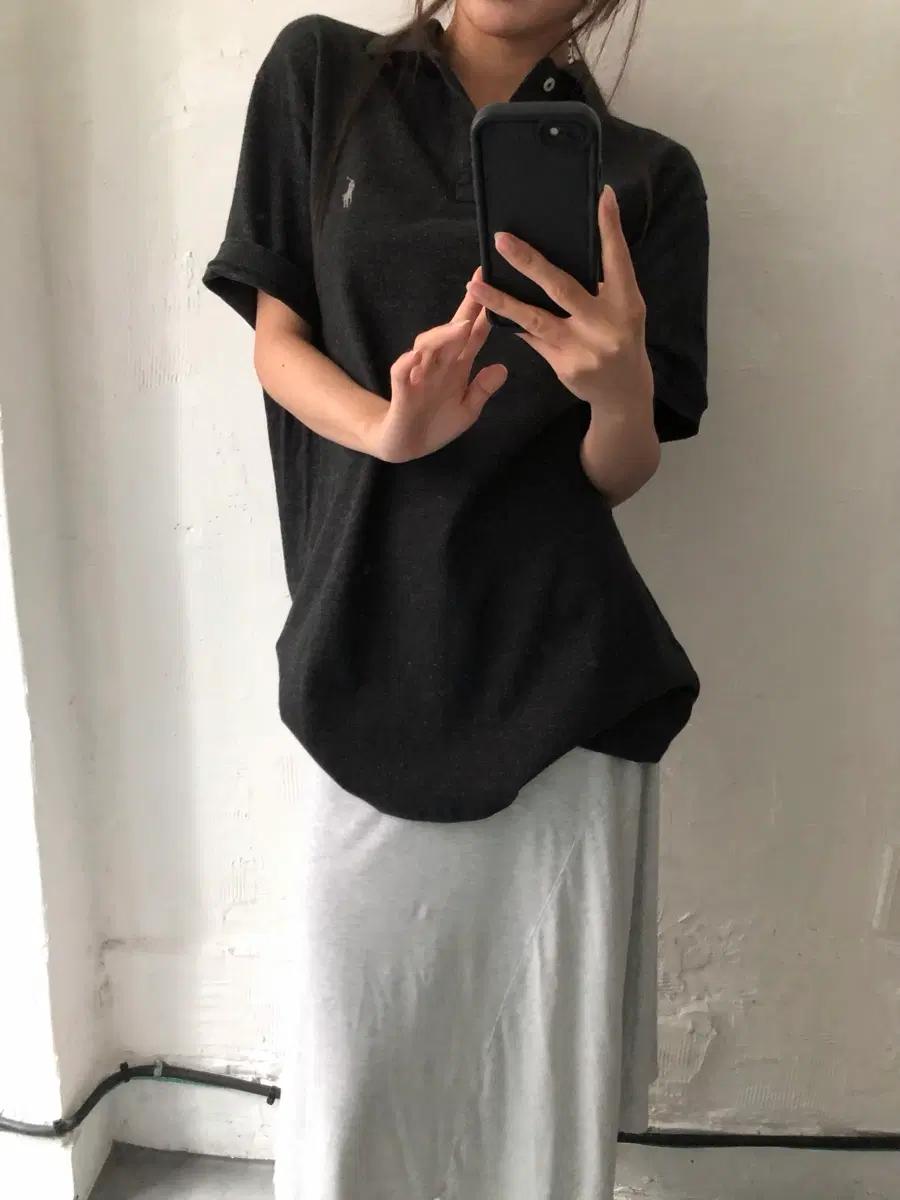 Polo 폴로 랄프로렌 신형 실버포니 차콜컬러 PK 카라티셔츠 7