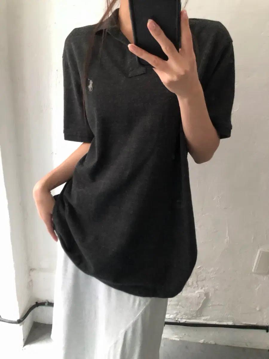Polo 폴로 랄프로렌 신형 실버포니 차콜컬러 PK 카라티셔츠 9