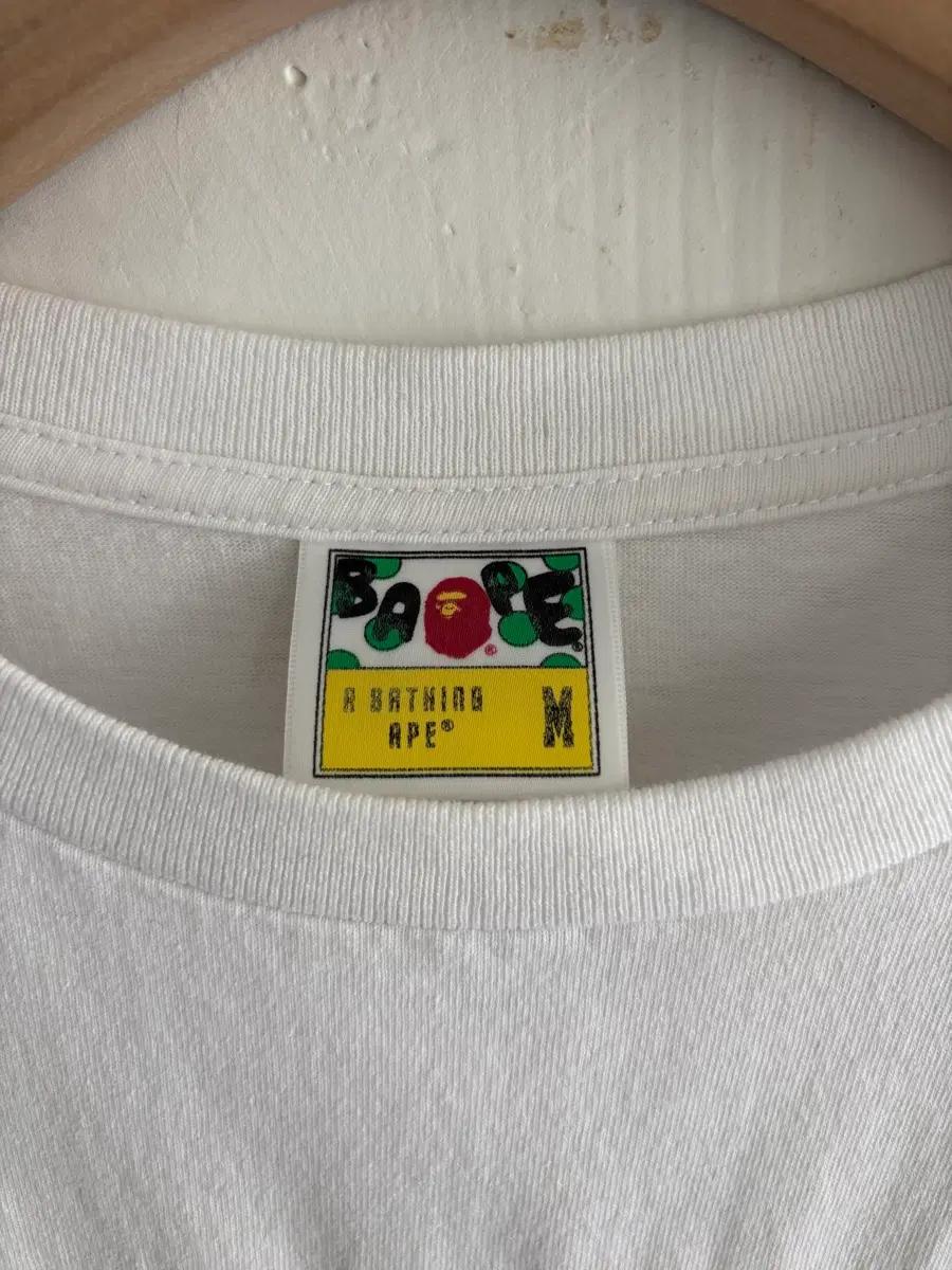 Bape 베이프 재패니즈 브러쉬로고 화이트컬러 코튼 티셔츠 7