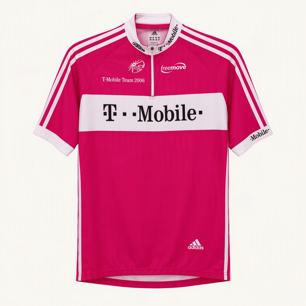 자000109 [Adidas] 아디다스 T-Mobile 사이클 저지 핑크