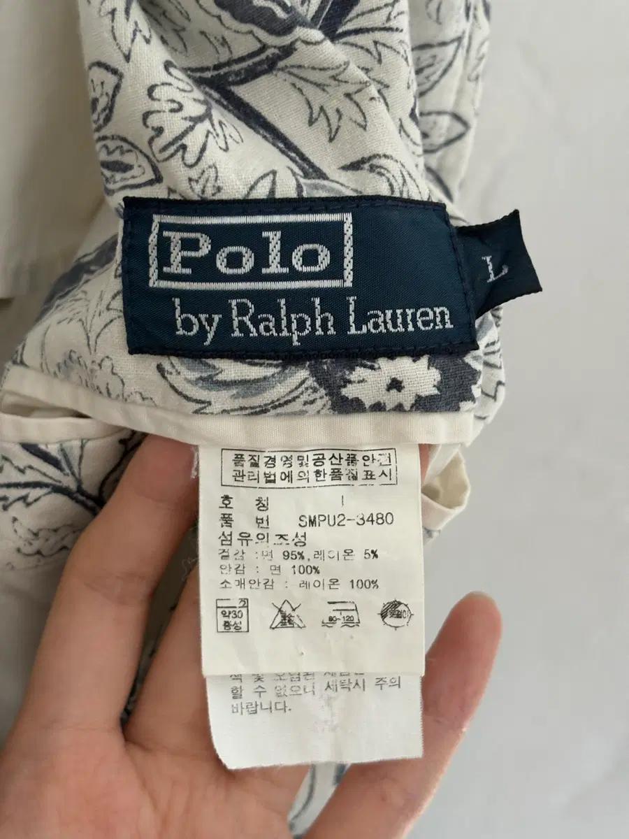 Polo 폴로 랄프로렌 화이트 플라워 페이즐리 패턴 블레이저 자켓 8