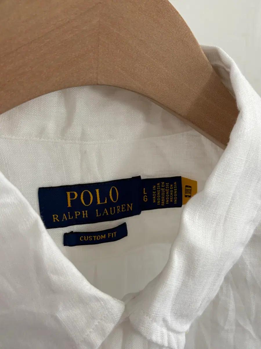 Polo 폴로 랄프로렌 신형라벨 화이트 커스텀핏 린넨 셔츠 4