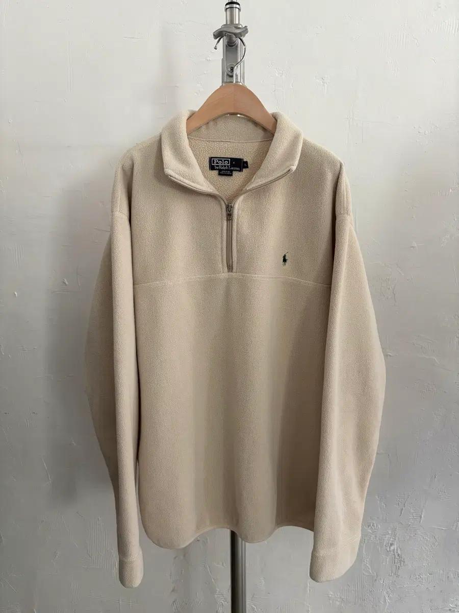 Polo 폴로 랄프로렌 90s 오트밀 베이지 플리스 풀 오버 2