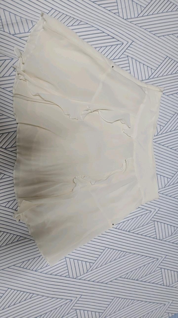 자라 프릴 장식 미니스커트 아이보리 3