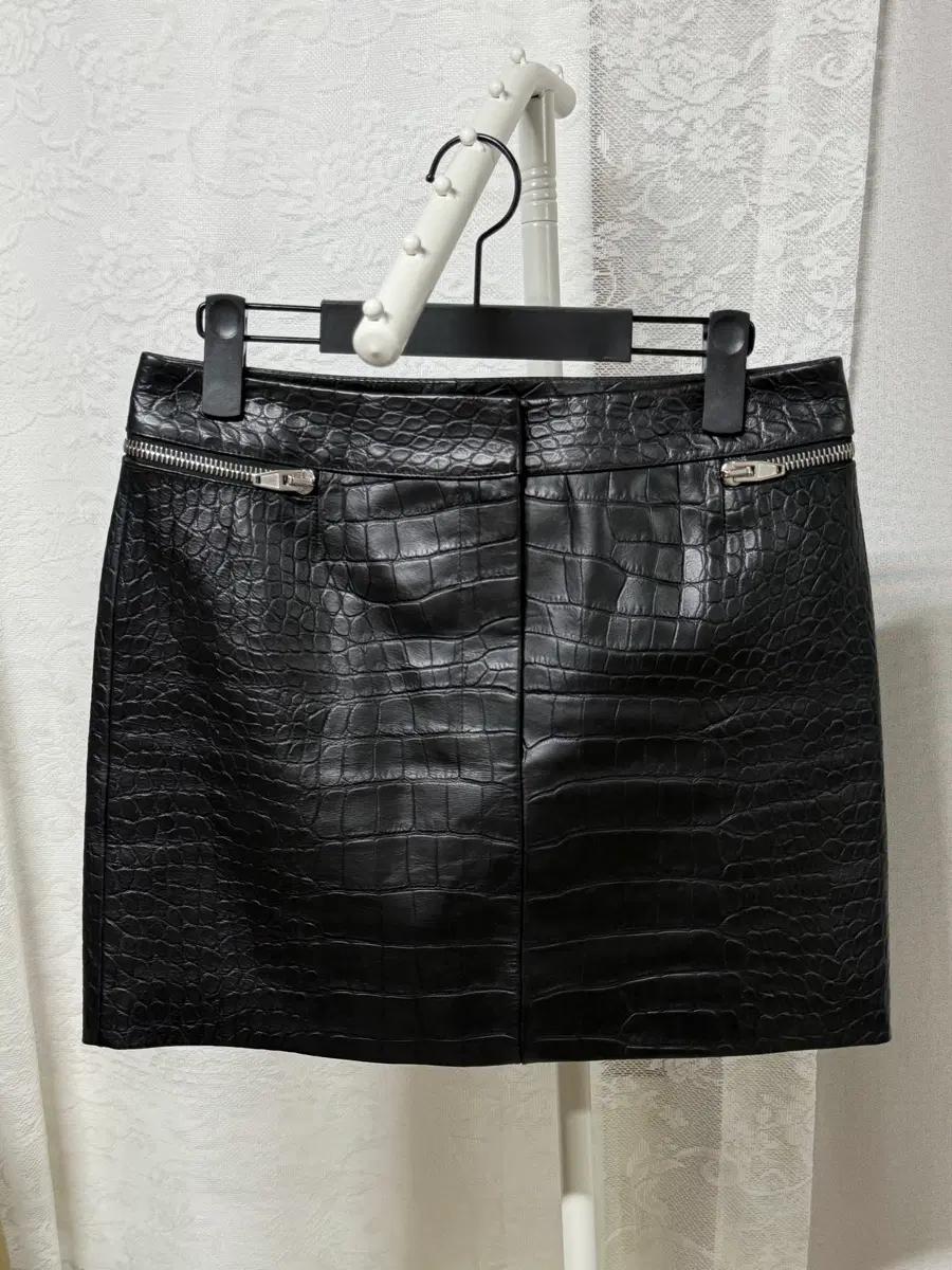 정품 Alexander Wang 알렉산더왕 송아지가죽 크로커다일 스커트 2