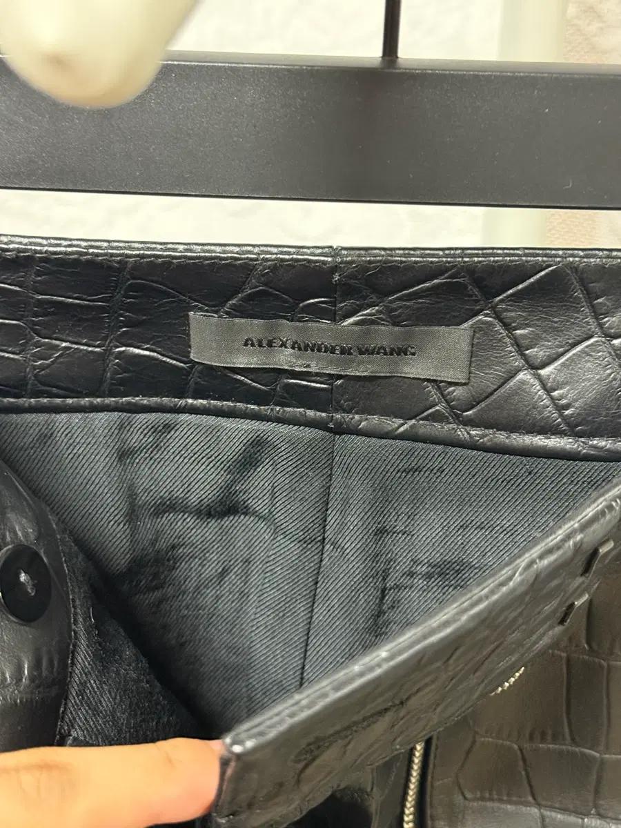 정품 Alexander Wang 알렉산더왕 송아지가죽 크로커다일 스커트 4