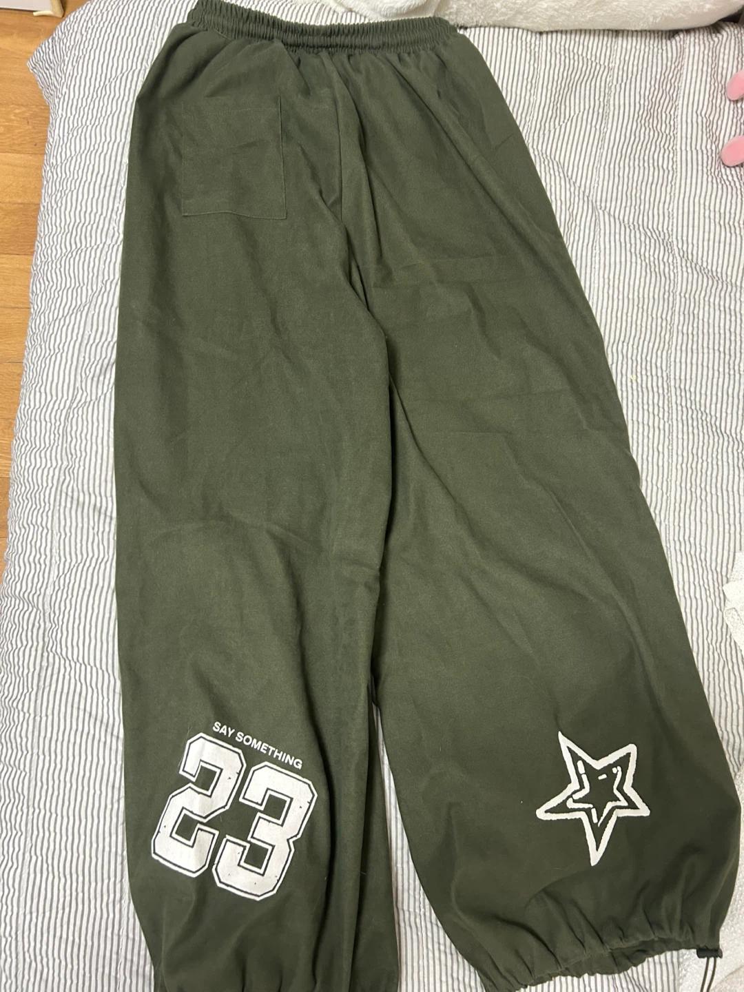 와이드 핀턱 팬츠 카키 4