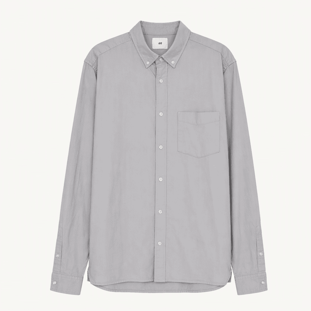 H&M 레귤러핏 그레이 셔츠 남성100