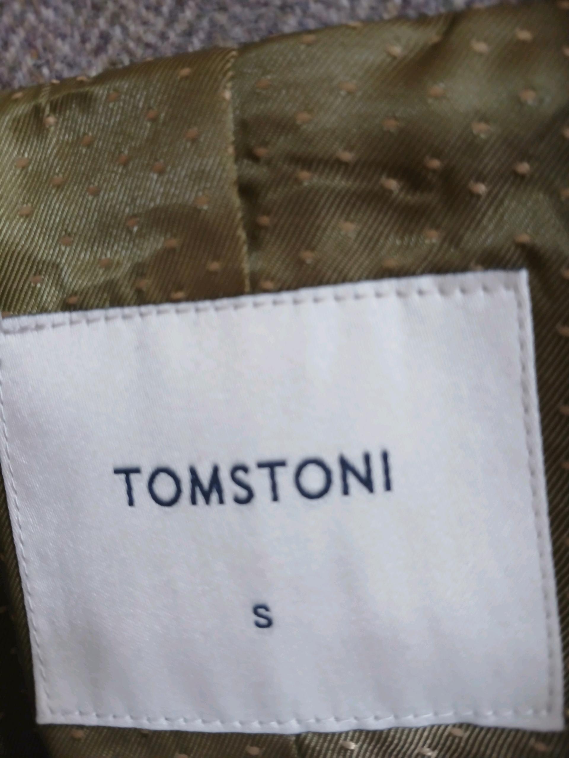 TONSTONI 베이지 체크 싱글재킷 7