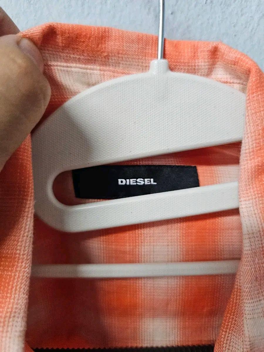 디젤 체크무늬 셔츠 오렌지 색상 6