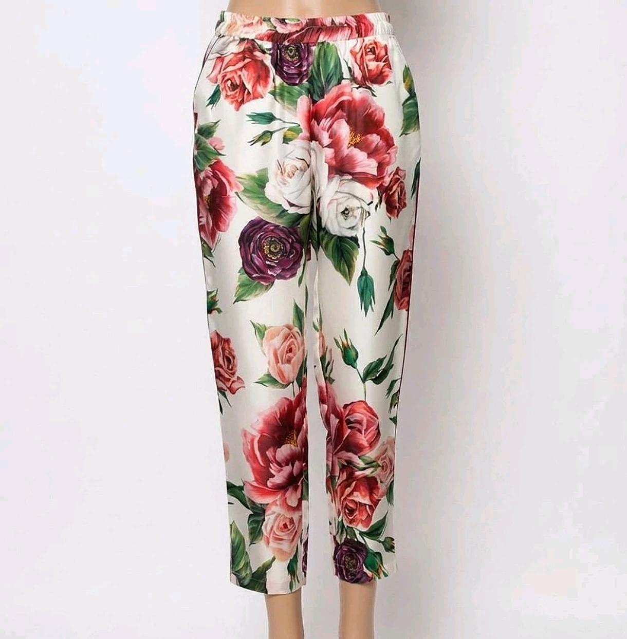 돌체앤가바나 18SS 런웨이 메인 피오니&로즈 팬츠 38 2