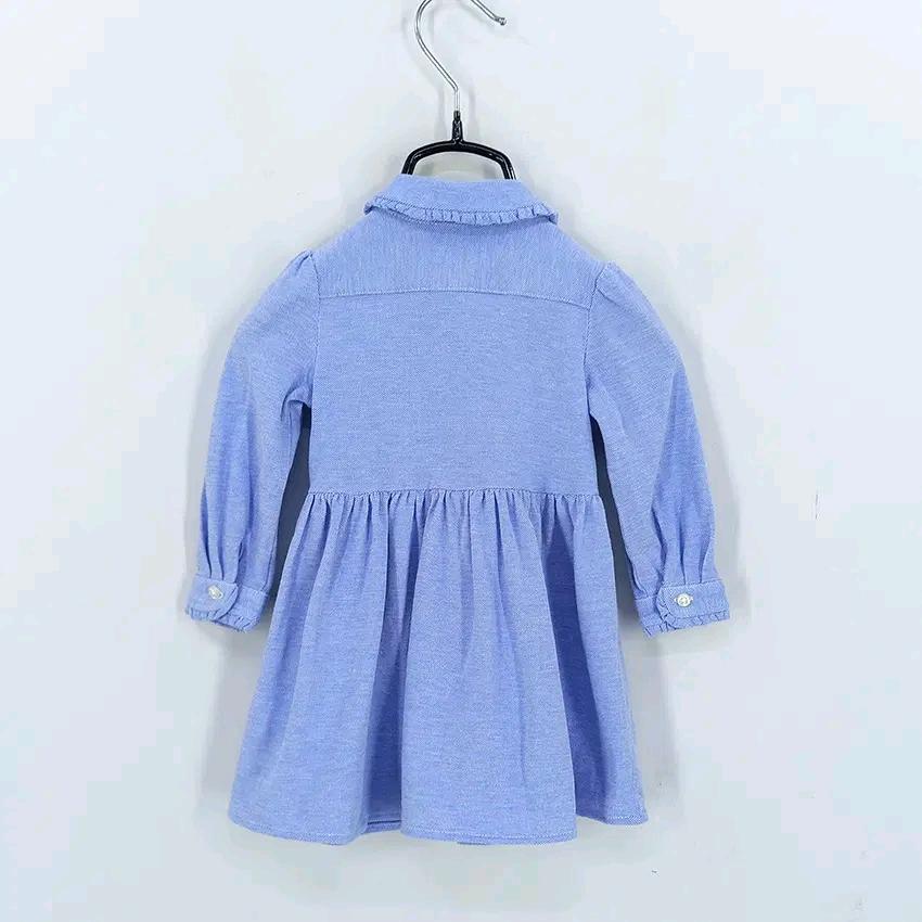 랄프로렌 유아동 춘추 카라원피스 블루9M (HU43867) 3