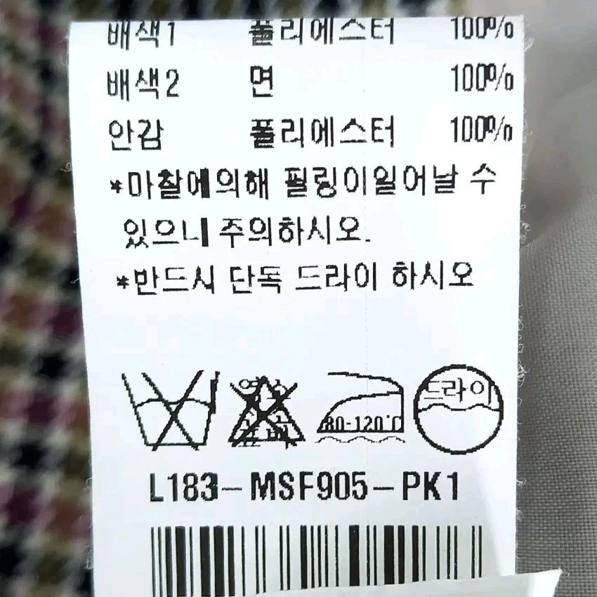 듀엘 여성 춘추 똑딱이1버튼 체크자켓 베이지55 (HU43885) 7