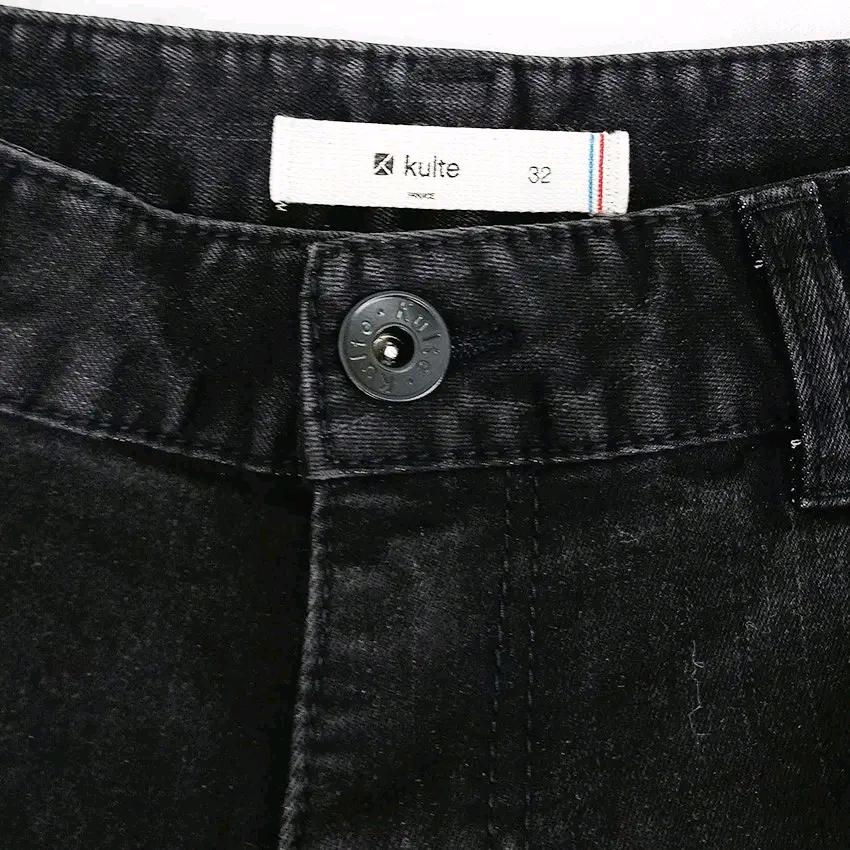쿨트 남성 춘추 살짝도톰 약스판 데님팬츠 블랙81 (HU43919) 5