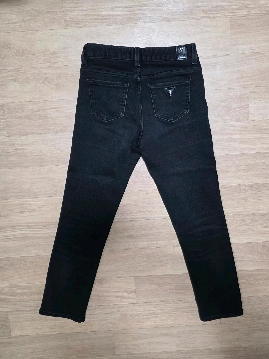 GUESS 블랙 슬림 스트레이트 청바지 25 3