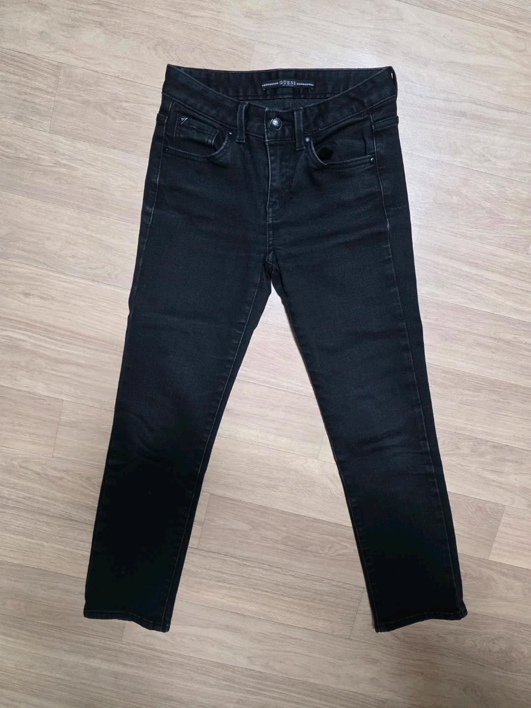 GUESS 블랙 슬림 스트레이트 청바지 25 2