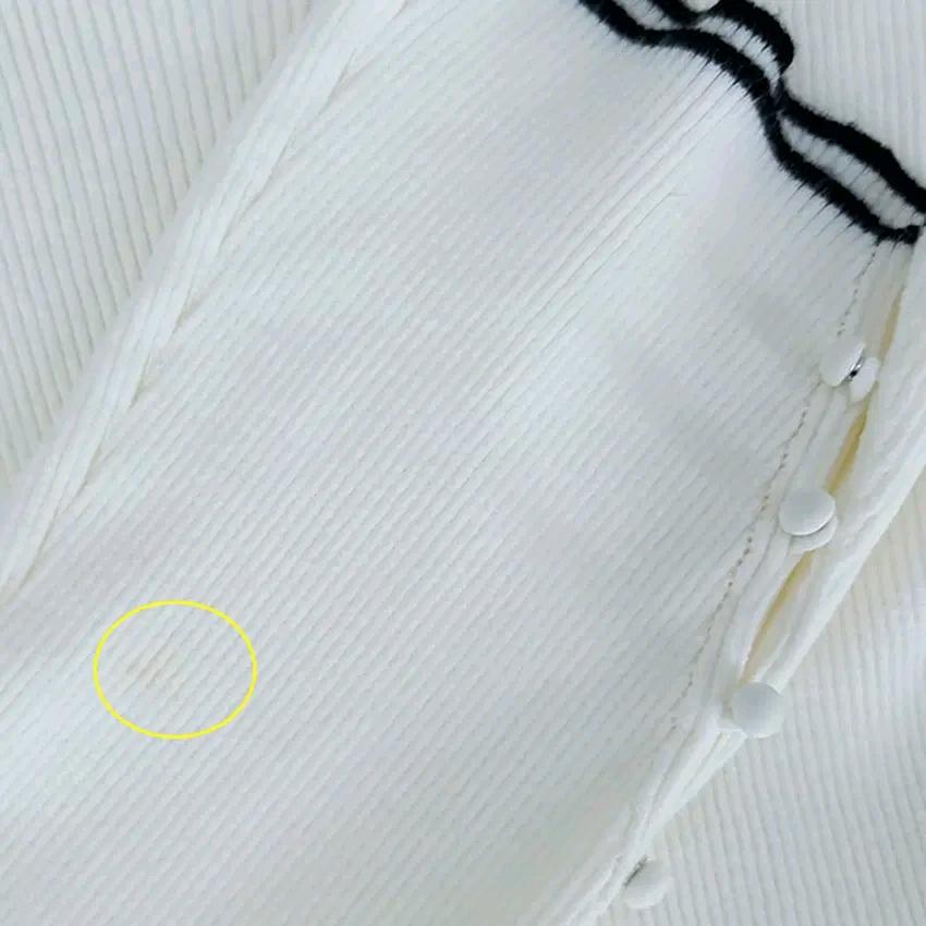 잇미샤 여성 춘추 소매나팔 골지니트티 아이보리55 (HU43967) 8