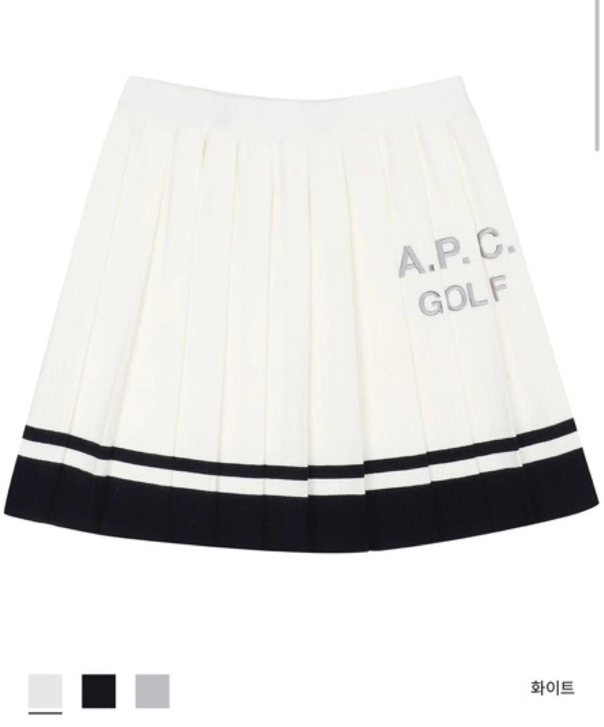 [택달린 새상품] A.P.C. GOLF 샬롯 스커트 네이비 택 0_ 착샷ㅇ 2