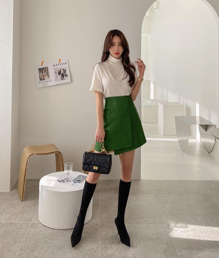 @세일 9324 블랙 230-스웨이드 롱부츠 7.5cm 스림핏 여성롱부츠-새상품 3