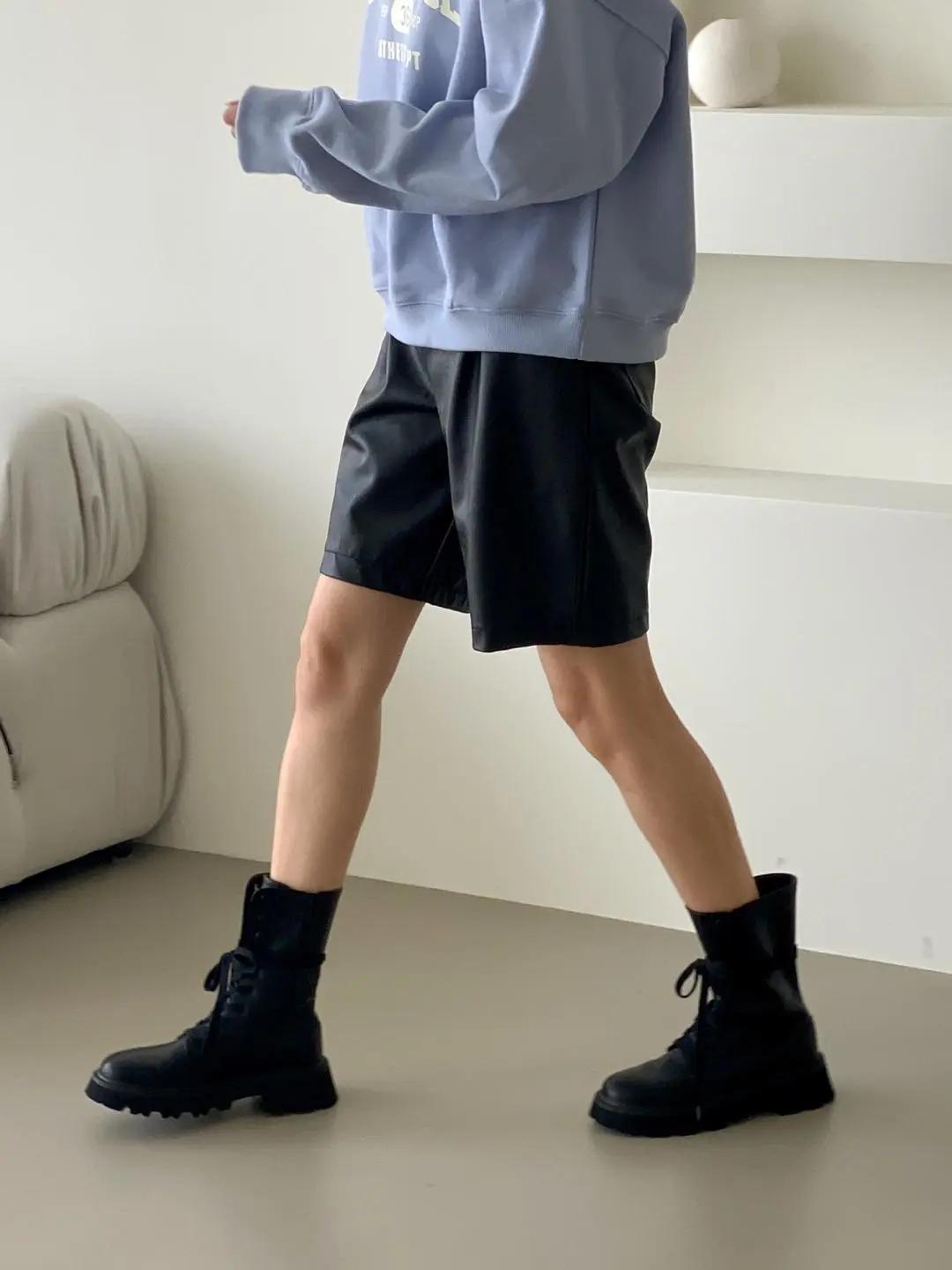@세일 9349 블랙 230-사계절 데일리 4.5cm 심플 워커-새상품 8