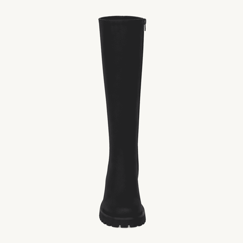 @세일 9403 블랙 235-무광 4cm 롱부츠-새상품 착용컷