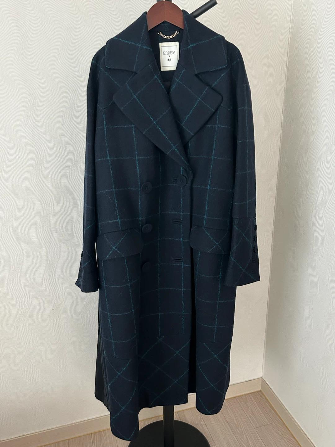 H&M 에르뎀 콜라보 울코트 32사이즈 4