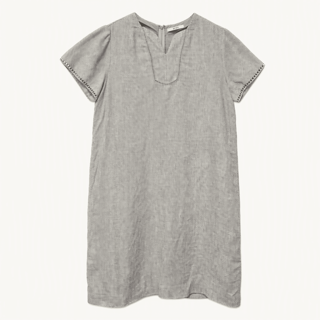BCBG 린넨 혼방 반팔 원피스