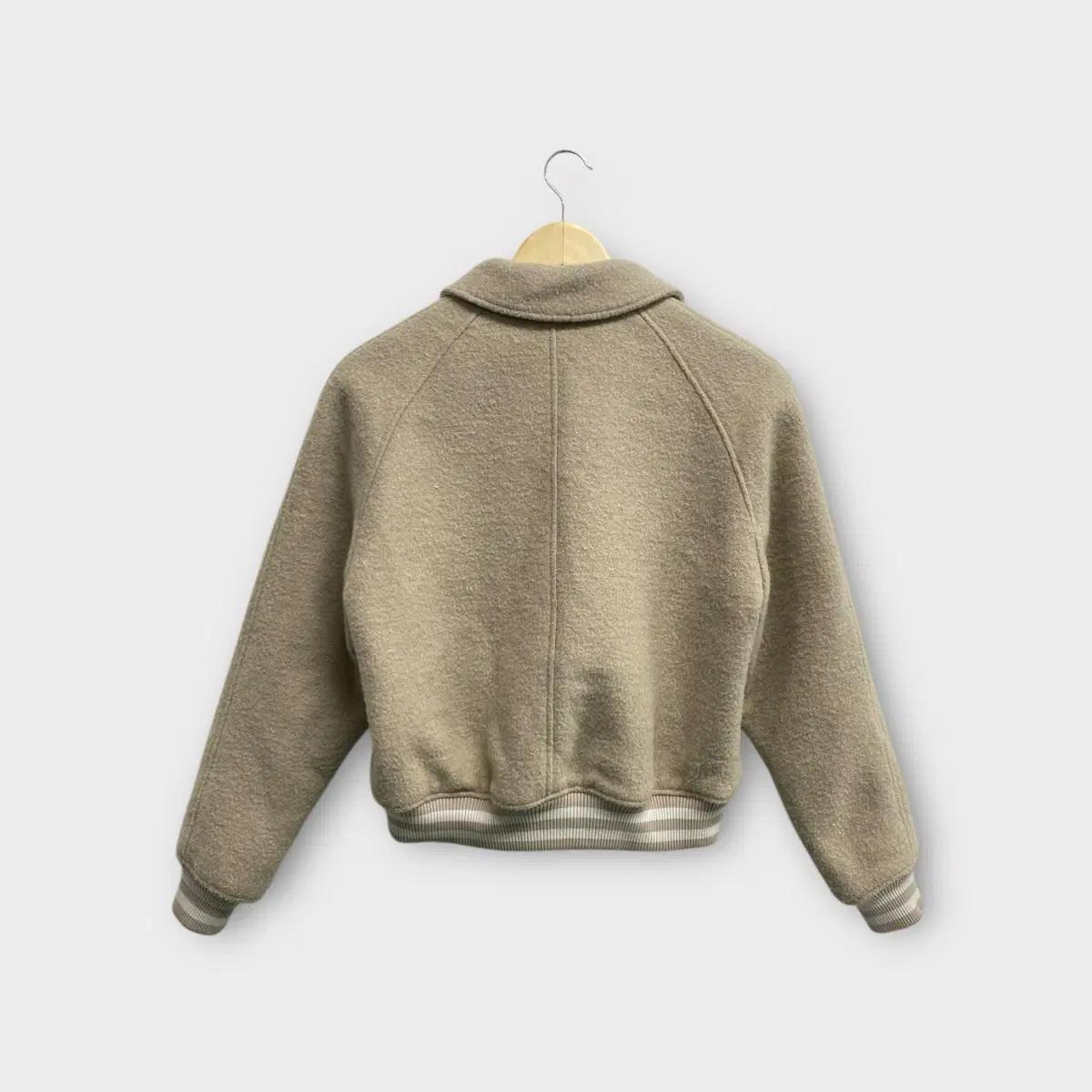 커버낫 우먼 바시티 울자켓 Beige S 3