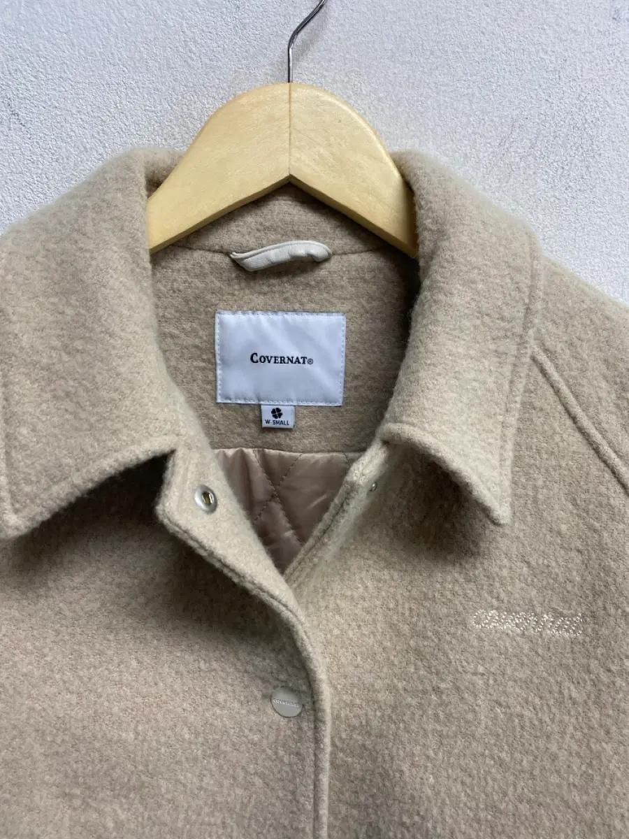 커버낫 우먼 바시티 울자켓 Beige S 4
