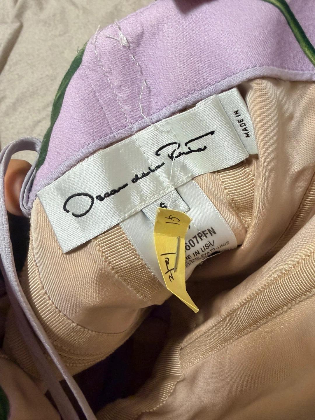 Oscar de la renta 정가 600대+ 플로럴 미니 원피스 리본 8