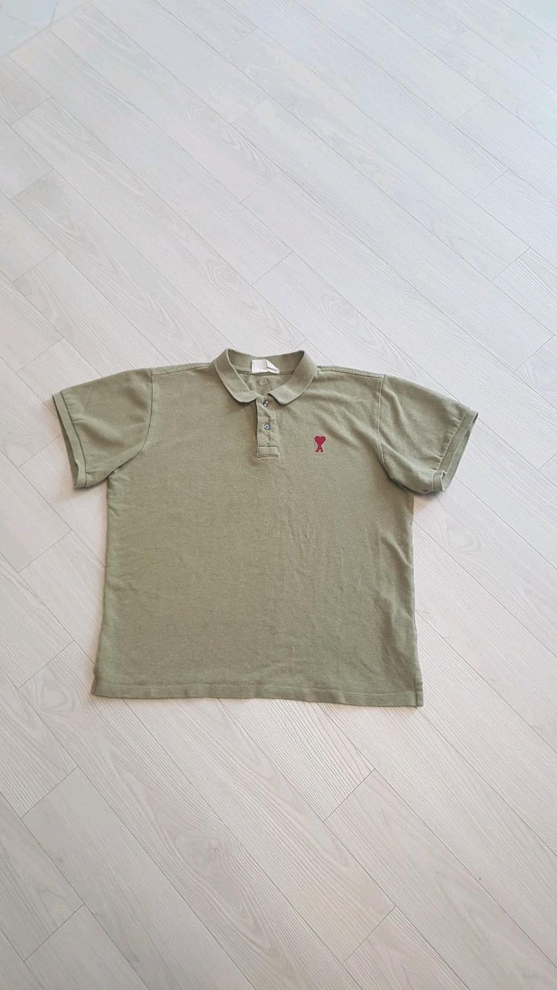 AMI 아미 스몰 하트 폴로 반팔 티셔츠 XL 2