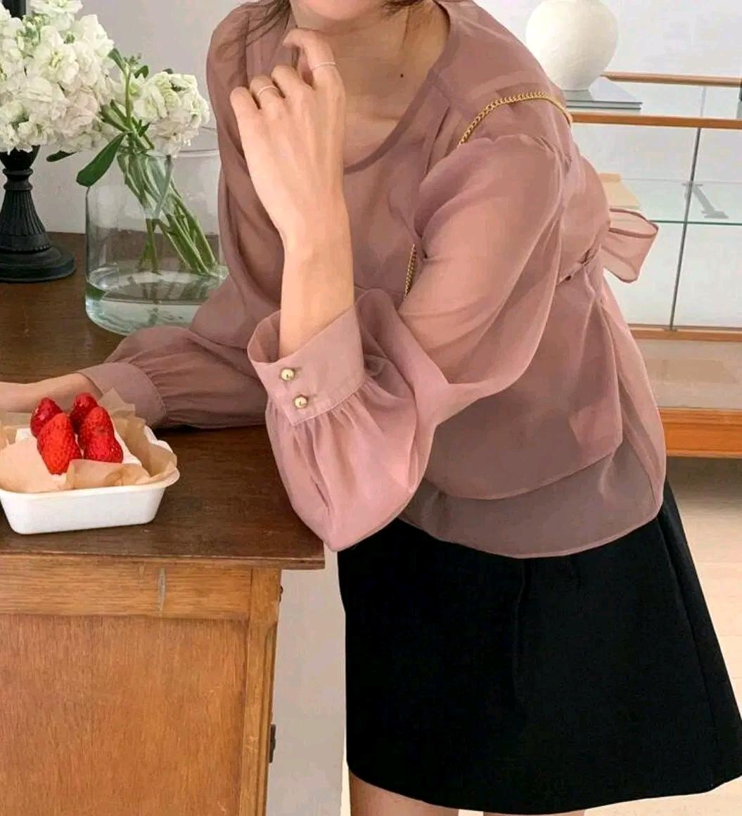 BL175 시스루 블라우스  5