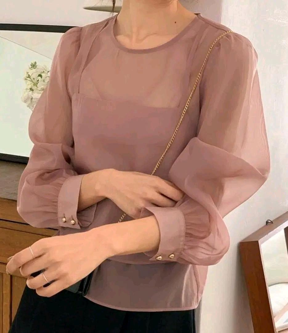 BL175 시스루 블라우스  7
