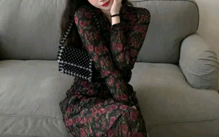 L182로즈주름롱원피스 2