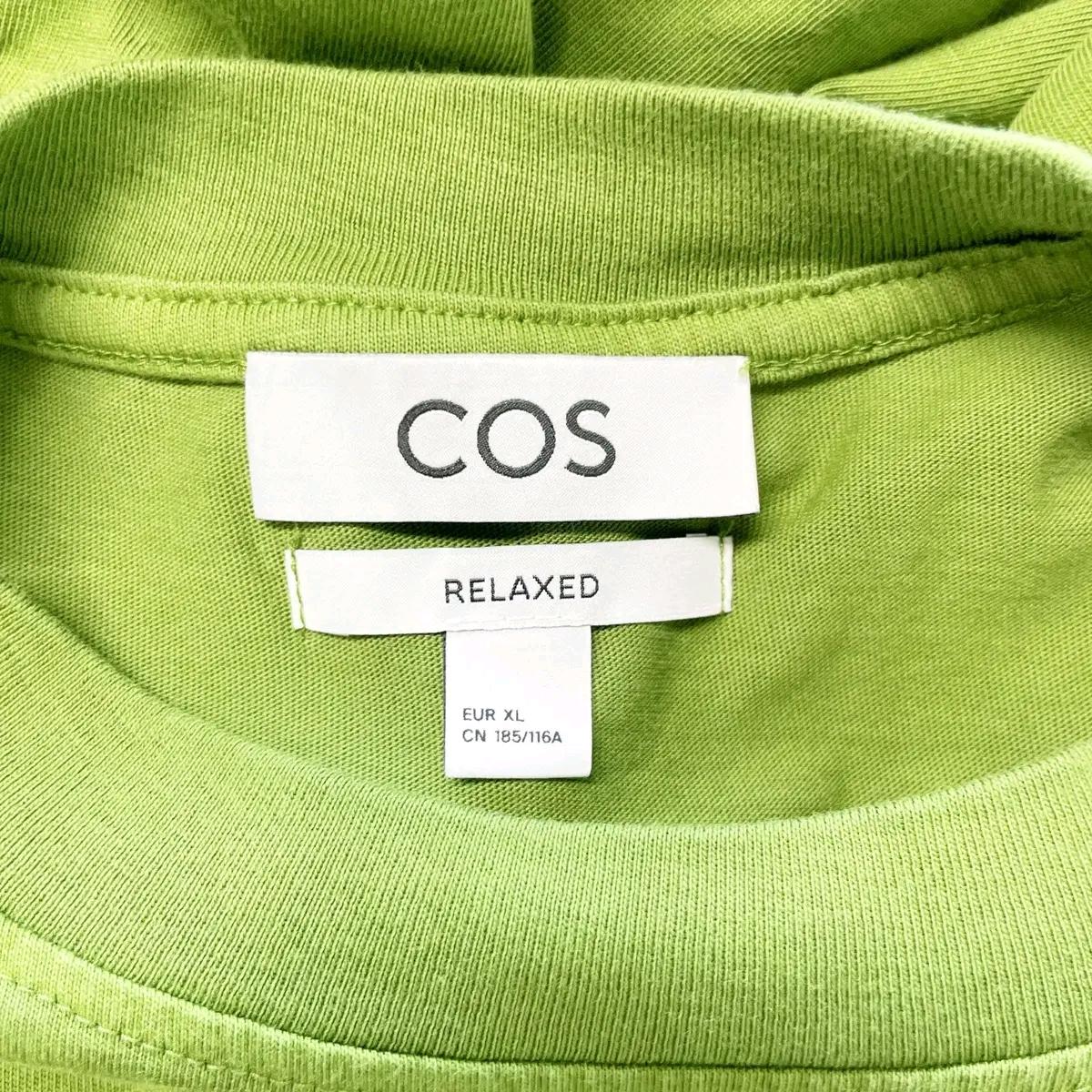COS 남성캐주얼면반팔 올리브그린 XL 5