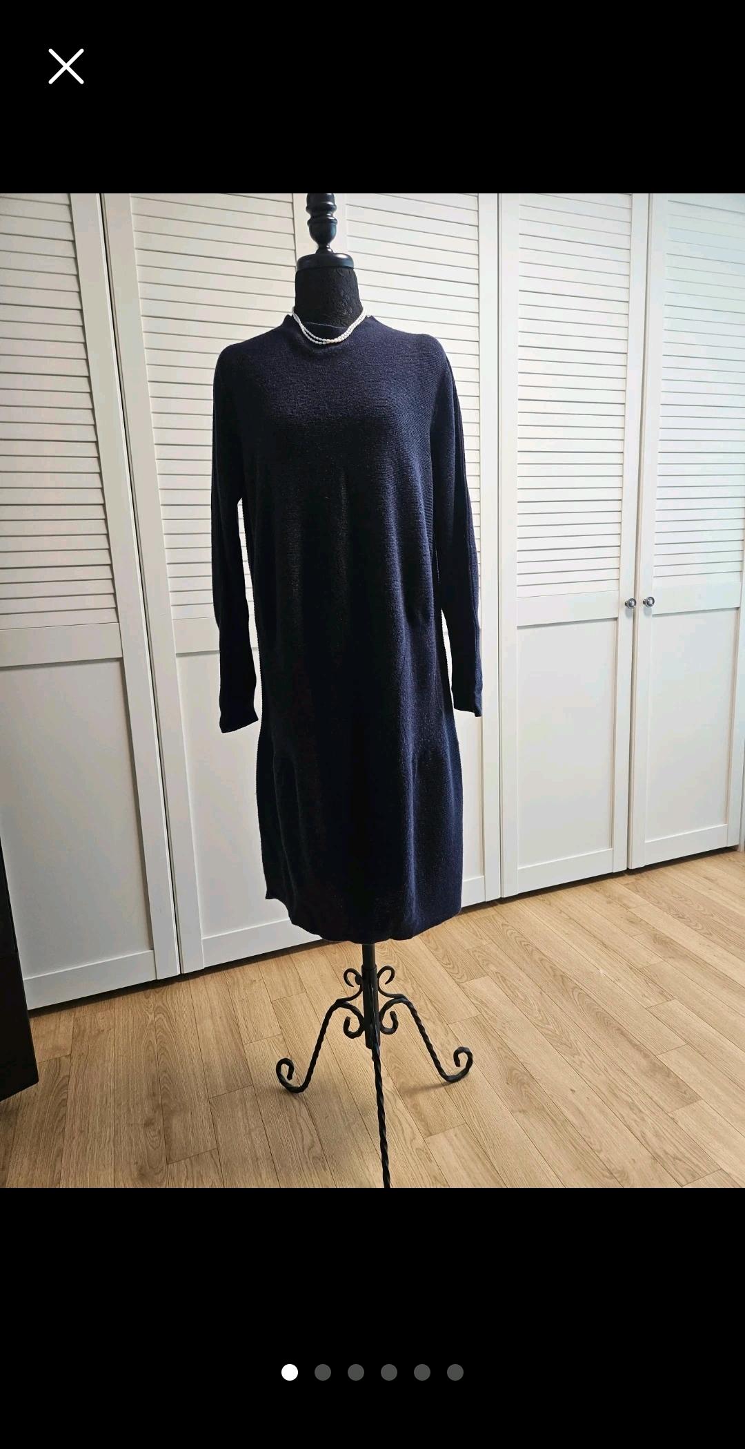 SO.WOOL 이탈리안 울 니트 롱원피스 네이비 7