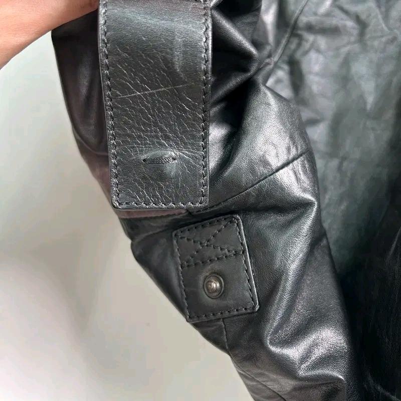 LANVIN 레더 보스턴백 블랙 4
