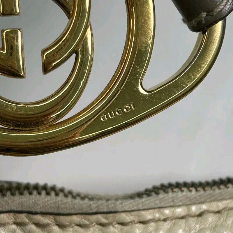 GUCCI GG Canvas Twins Large Hobo Beige Ivory 4