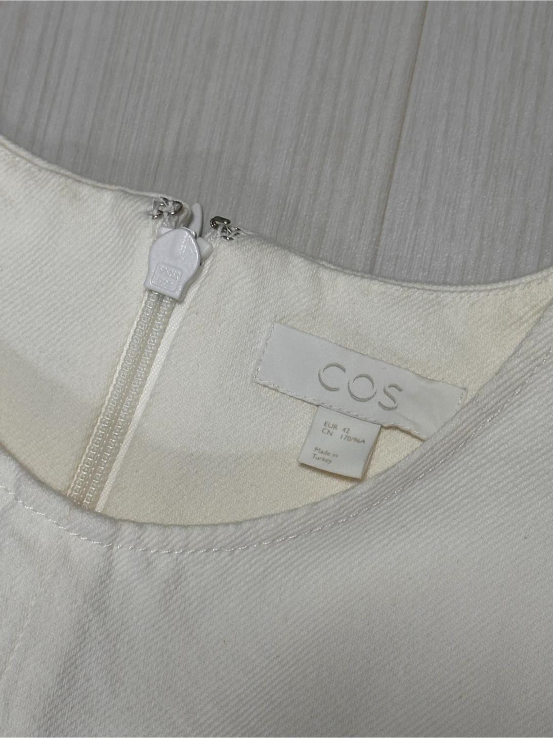COS 화이트 퍼프소매 원피스 EUR 42 3