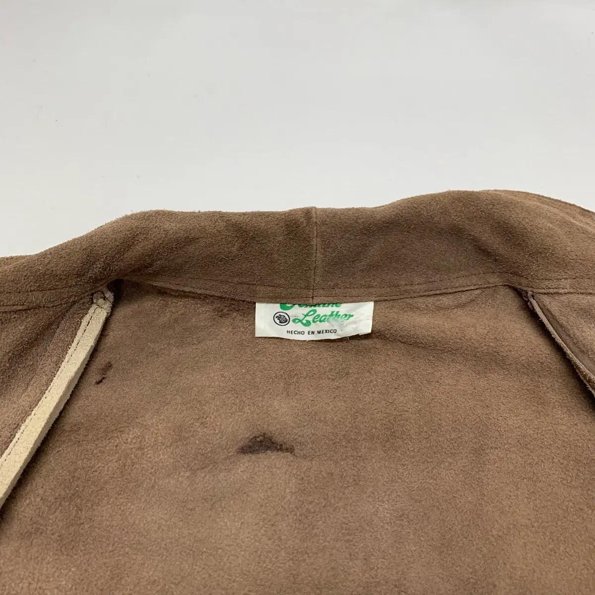 빈티지 70s 멕시코 스웨이드 케이프 판초 7