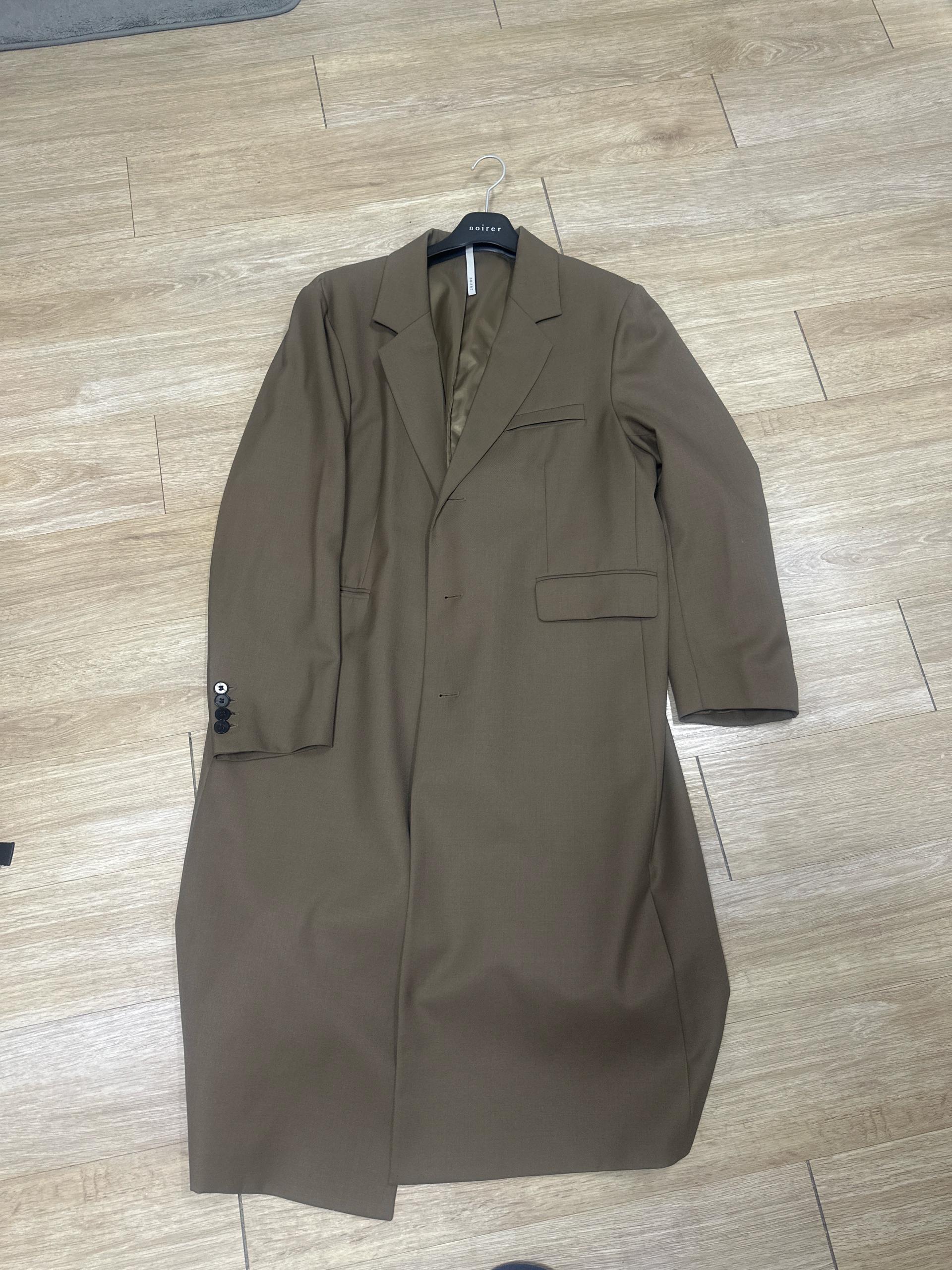 노이어 버진 울 테일러드 롱 코트(카키브라운) 2