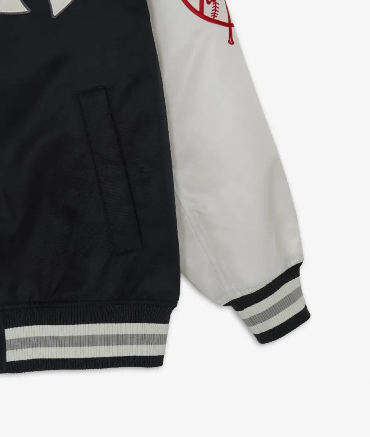 MLB[카리나 착용]시그니처 나일론 바시티자켓 NY (Black) XL 새상품 10