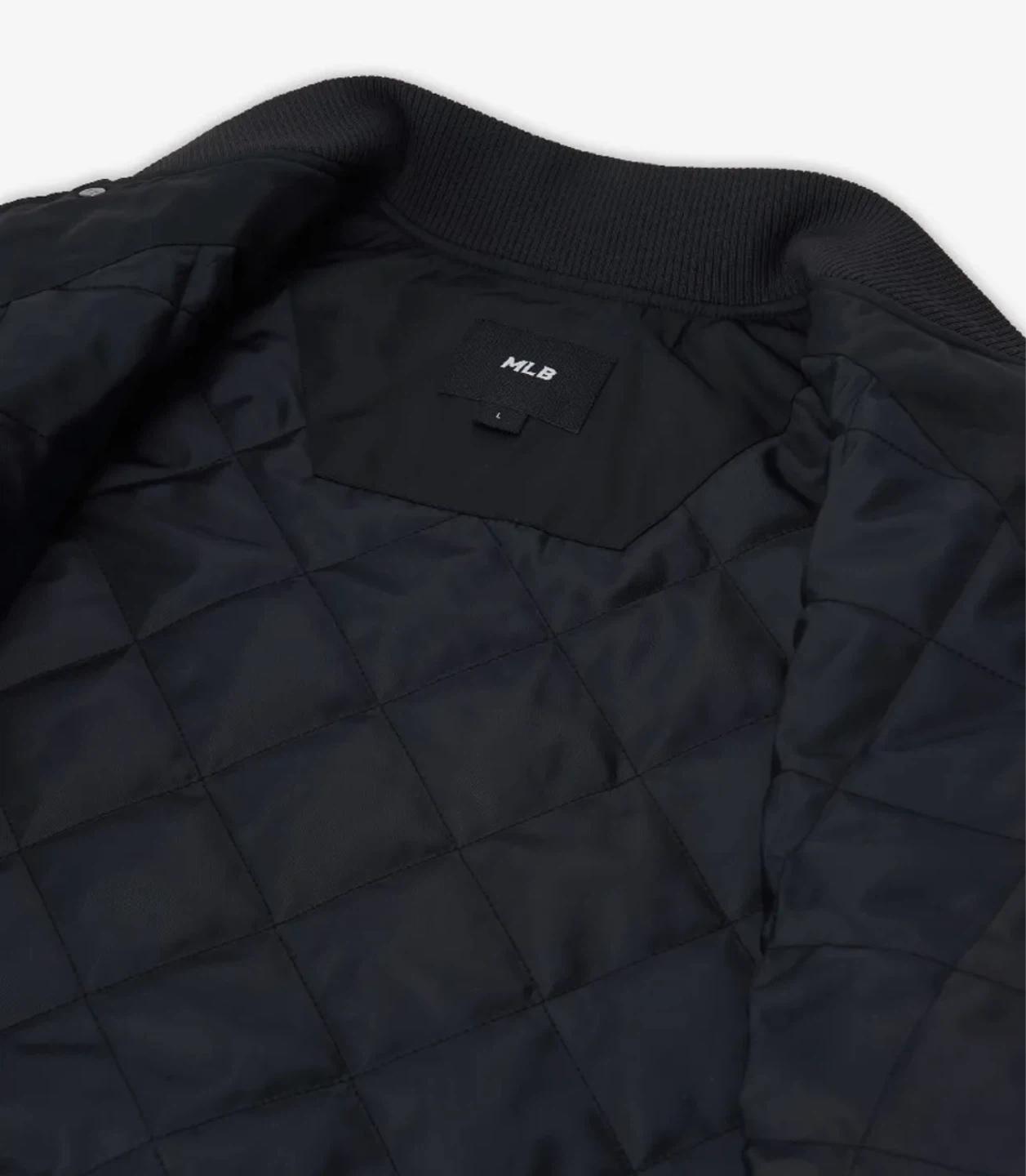 MLB[카리나 착용]시그니처 나일론 바시티자켓 NY (Black) XL 새상품 11