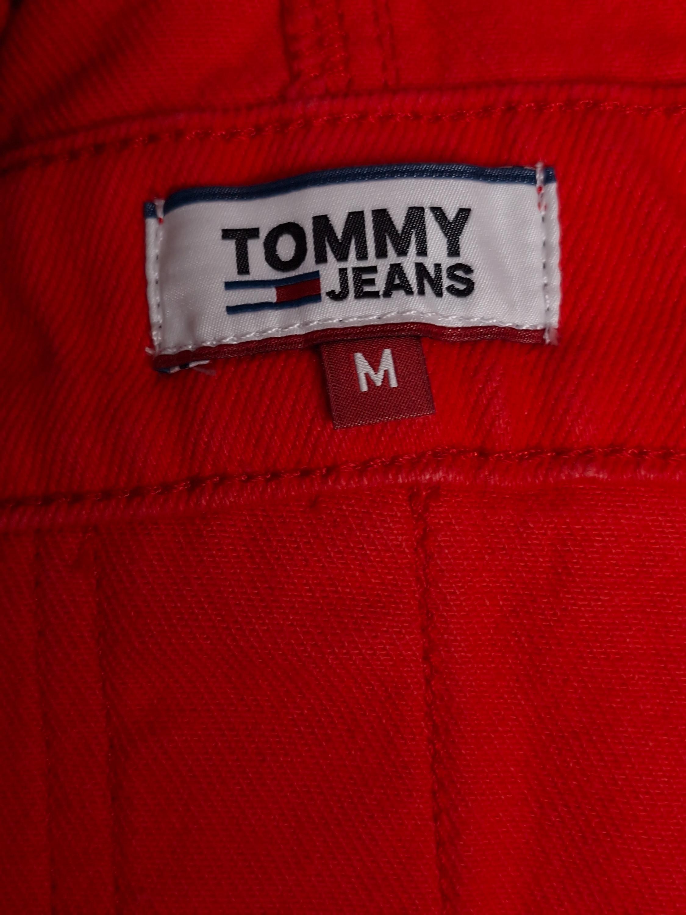 타미 진스 TOMMY JEANS 빨강 멜빵 원피스 M [A939] 4